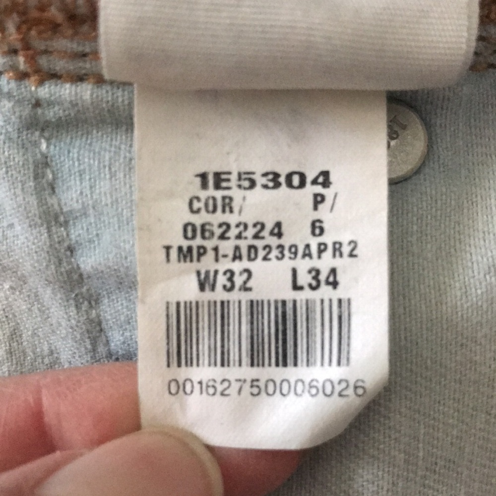 Mens ABERCROMBIE & FITCH Button Fly STRAIGHT Leg Jeans Sz 32 x 34 - Picture 12 of 12